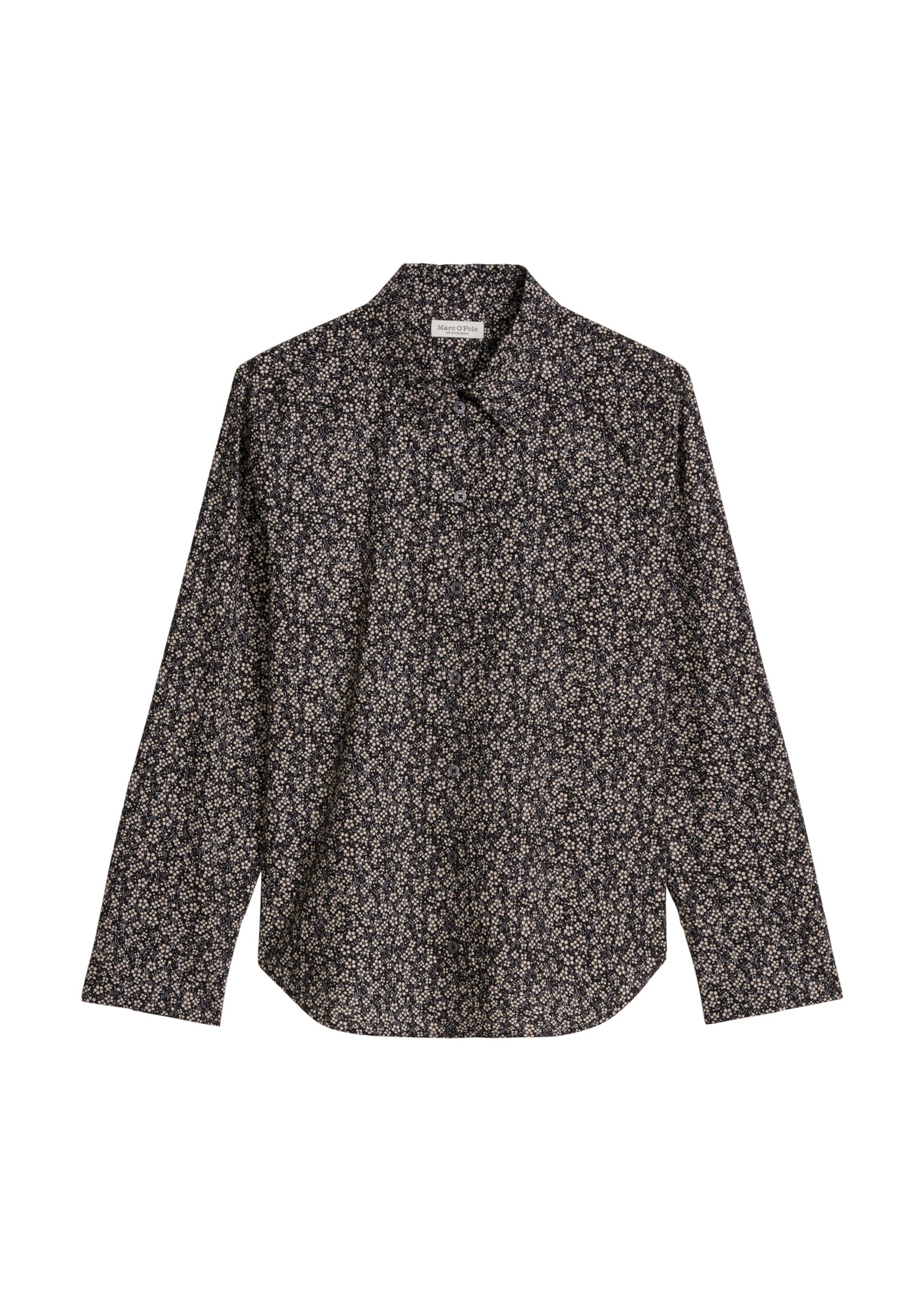 Marc O'Polo Blouse in de kleur Lichtgrijs / Donkergrijs / Zwart, Productweergave