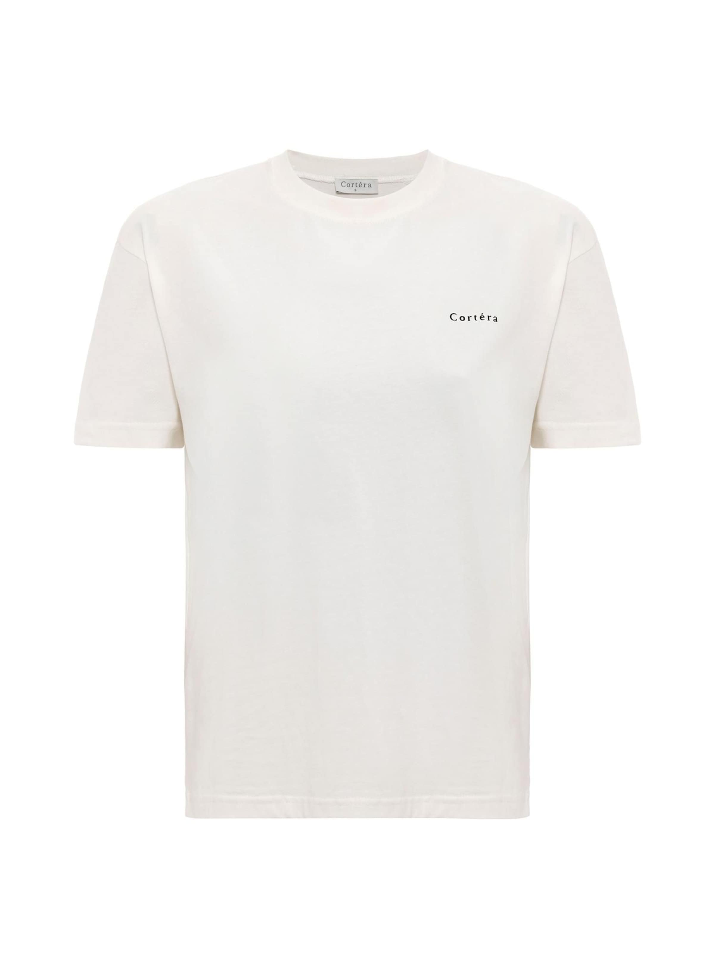 Cortera Shirt in schwarz / offwhite, Produktansicht