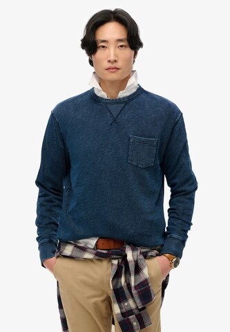 Superdry Sweatshirt in Blauw: voorkant