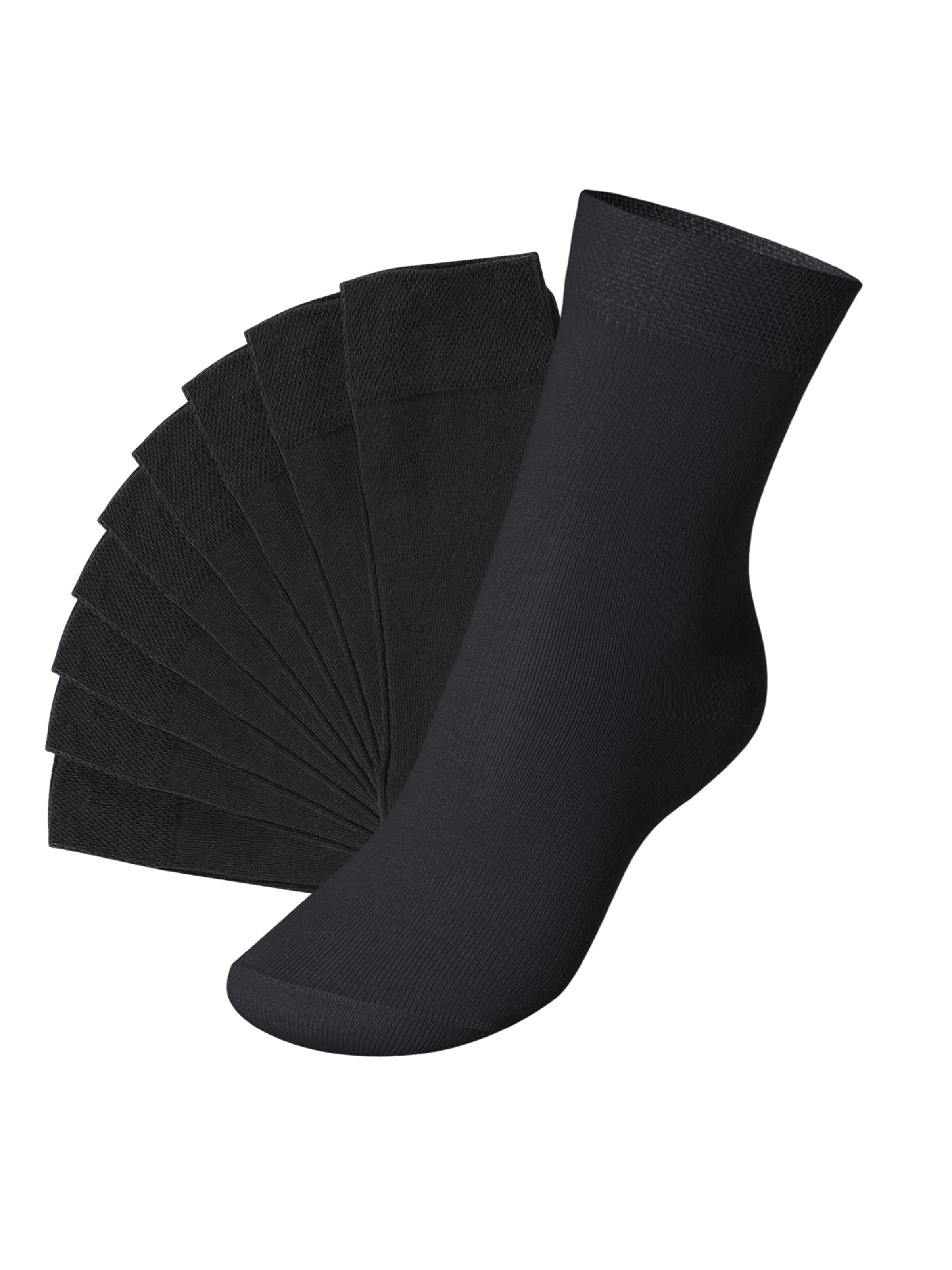 footstar Socken 'EVERYDAY!'‌‌‌‌‌‌ in Schwarz: Vorderseite