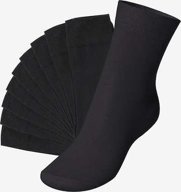 footstar Socken 'EVERYDAY!' in Schwarz: Vorderseite