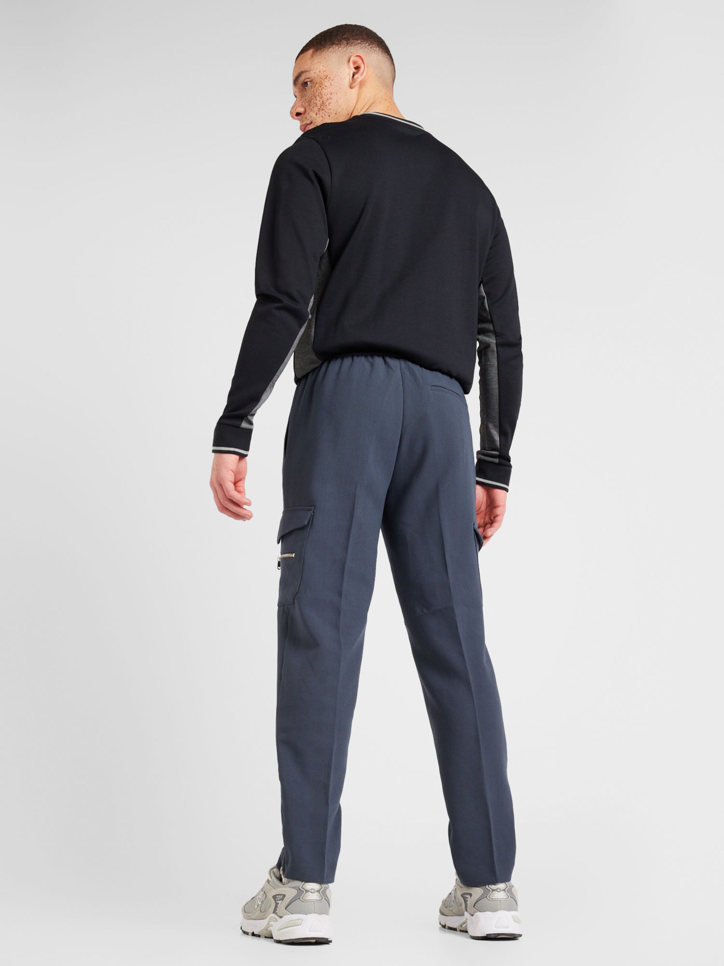 River island tapered cargo trousers in black new arrivals
