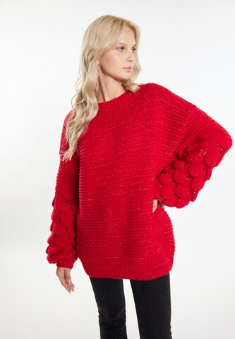 Pull-over 'Gaya' IZIA en rouge : devant