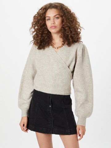 Pull-over BZR en gris : devant