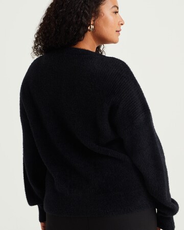 WE Fashion Knit Cardigan in Black