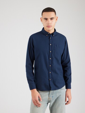 SELECTED HOMME Slim fit Skjorta 'DAN' i blå: framsida