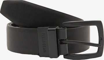 Pull&BearRemen - crna boja: prednji dio