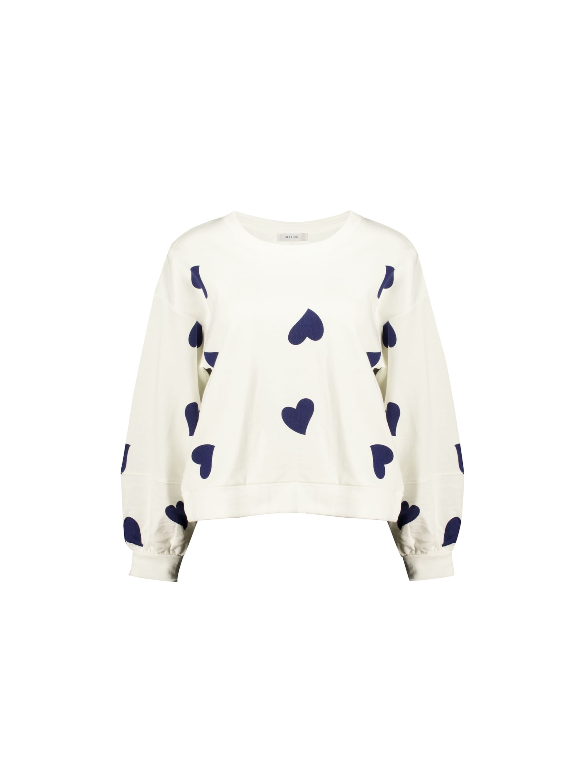 Sweat-shirt 'Mitsie' Deeluxe en blanc : devant