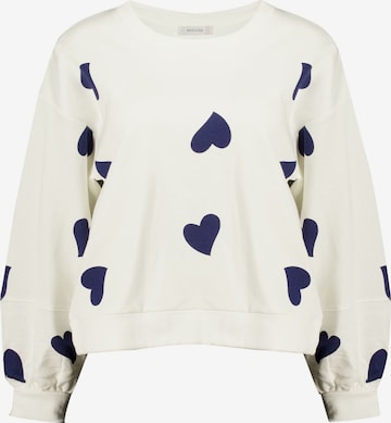 Sweat-shirt 'Mitsie' Deeluxe en blanc : devant
