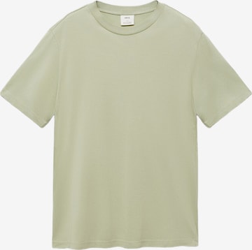 MANGO MAN T-Shirt 'BELLOW' in Grün: Vorderseite