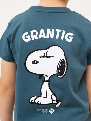 Bavarian Caps Shirt 'Grantler Klub: Snoopy' in Blue