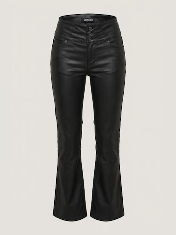 évasé Pantalon KOROSHI en noir : devant