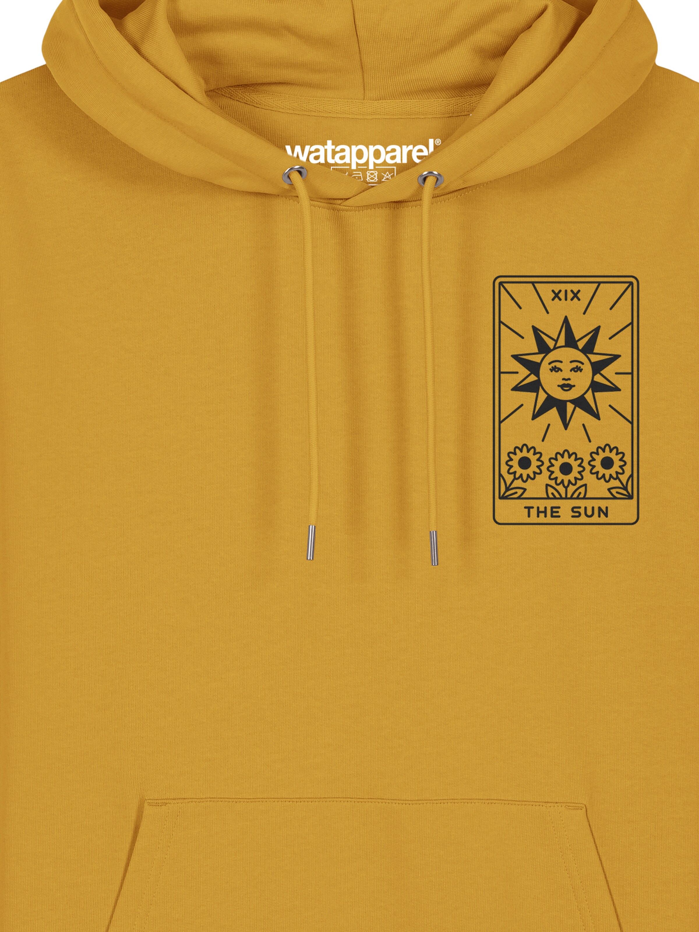 Sweat-shirt ' Tarot The Sun ' Watapparel en jaune
