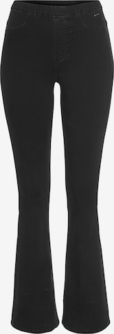 BUFFALO Flared Jeggings in Black: front