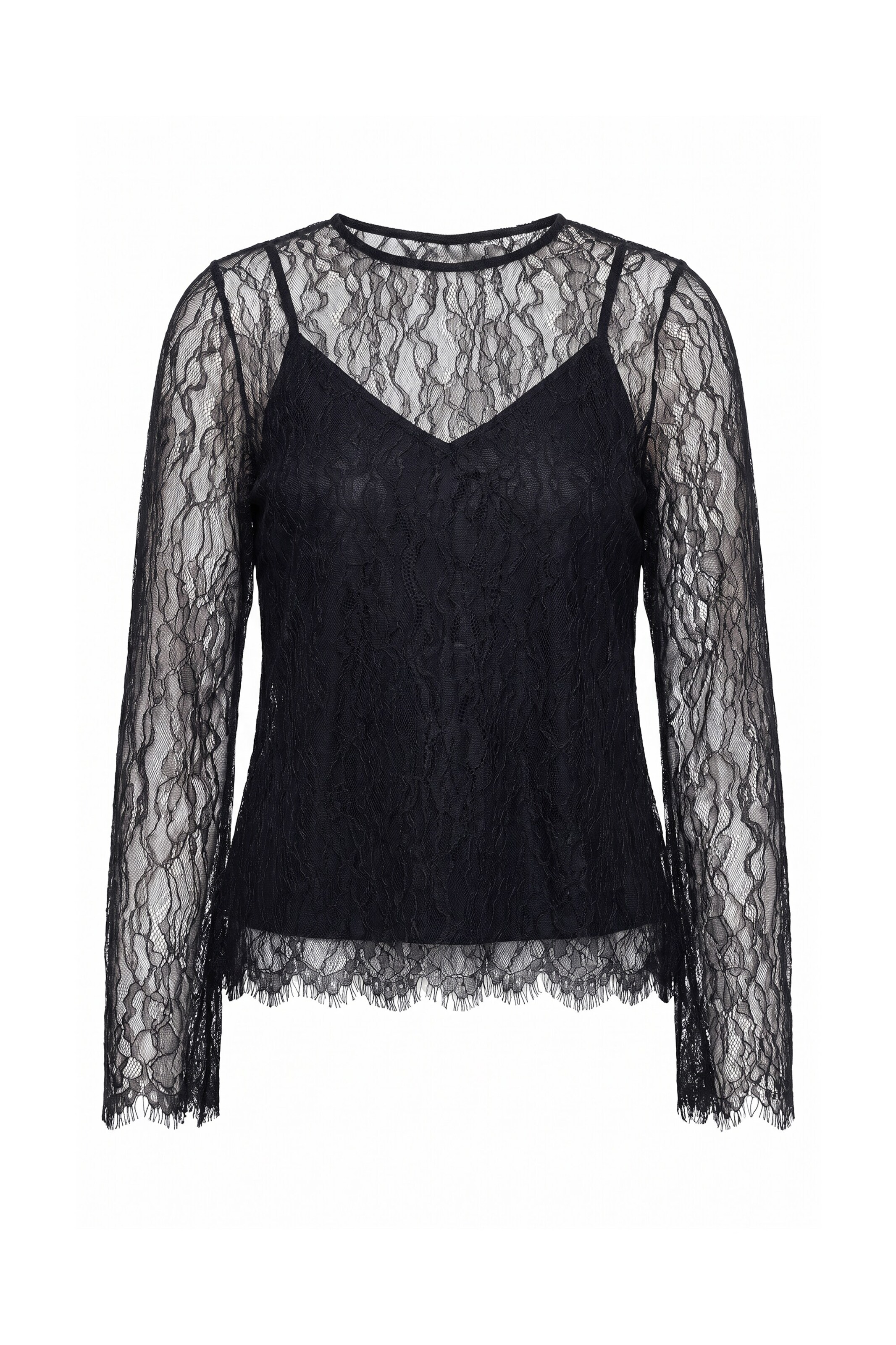 Ulla Popken Shirt in Black: front