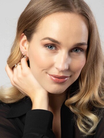 Lucardi Earrings 'Klassisch' in Gold: front