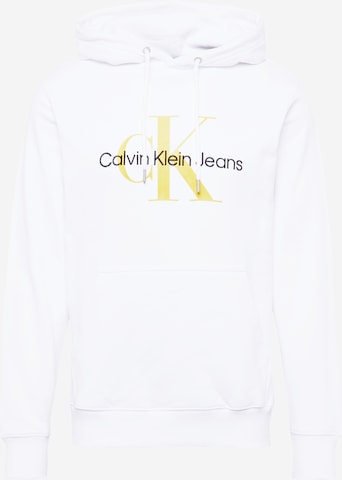 Calvin Klein Jeans Sweatshirt 'Essentials' in White: front