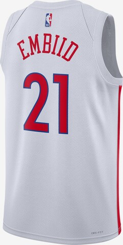 NIKE Trikot 'NBA Philadelphia 76ers Joel Embiid Swingman City Edition 2022' in Weiß
