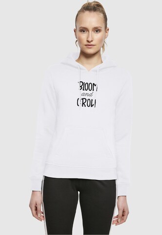 Merchcode Sweatshirt 'Spring - Bloom and grow' in White: front
