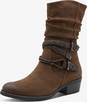 MARCO TOZZI - Botas camperas en marrón: frente