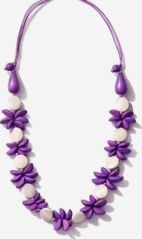 COLLEZIONE ALESSANDRO Necklace 'Edith' in Purple: front