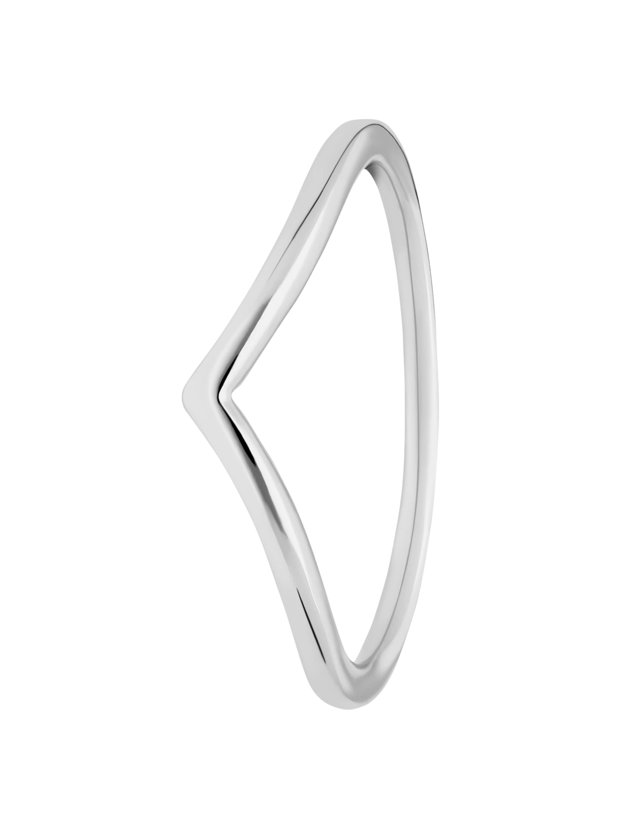 Lucardi Ring in Silver: front