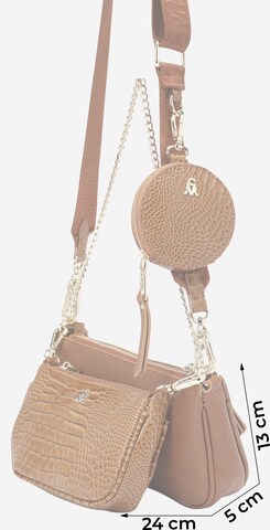 STEVE MADDEN - Mala de ombro 'Burgent' em castanho