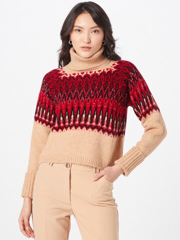 River Island Sweater 'FAIRISLE' in Beige: front