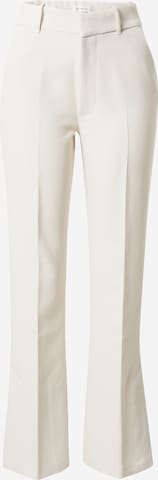Pantalon à plis Abercrombie & Fitch en beige : devant
