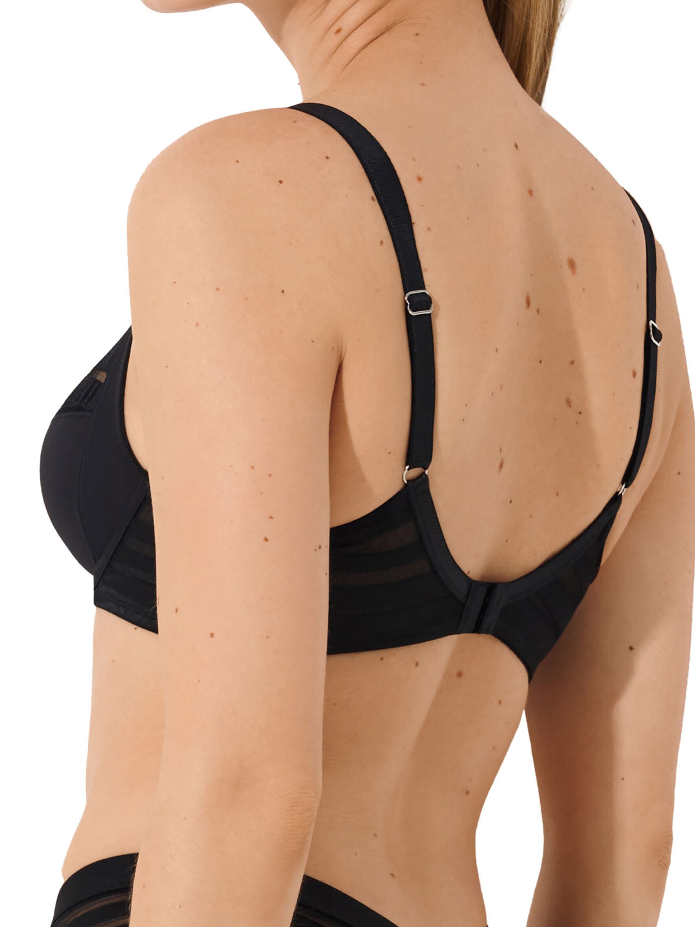 Lisca T-shirt Bra 'Alegra' in Black