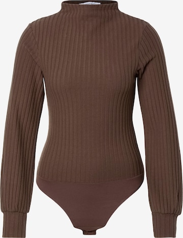 ABOUT YOU - Camisa body 'Sydney' em castanho: frente