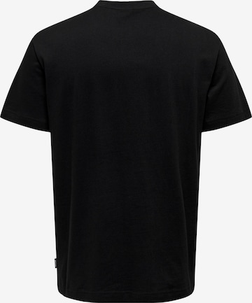 Only & Sons T-Shirt 'Anton' in Schwarz