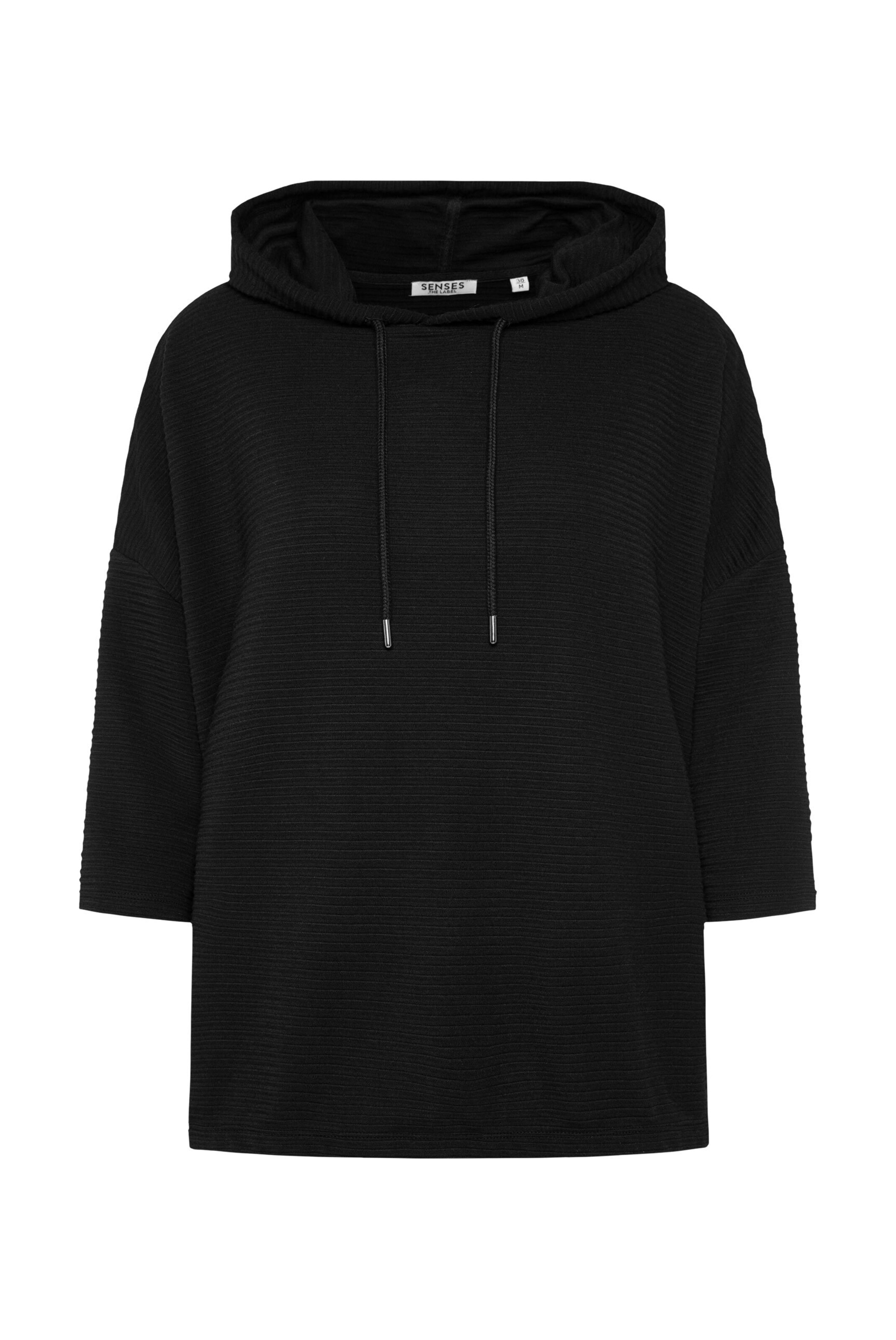 SENSES.THE LABEL Sweatshirt in Black: front
