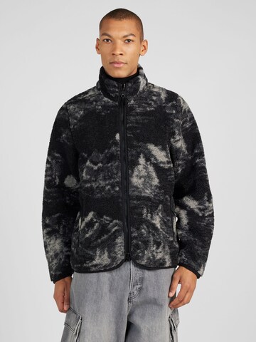 Abercrombie & Fitch Fleecejacke in Schwarz: predná strana