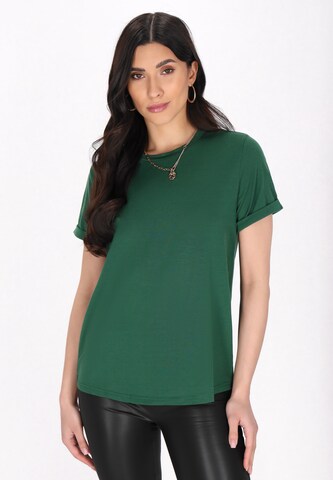 faina Shirt 'Essentials' in Groen: voorkant