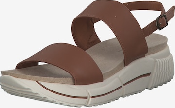 bugatti Sandals 'Raja' in Brown: front