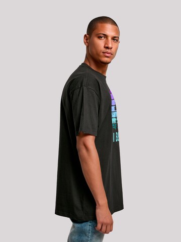 T-Shirt 'I Believe UFO Alien Raumschiff Retro' F4NT4STIC en noir