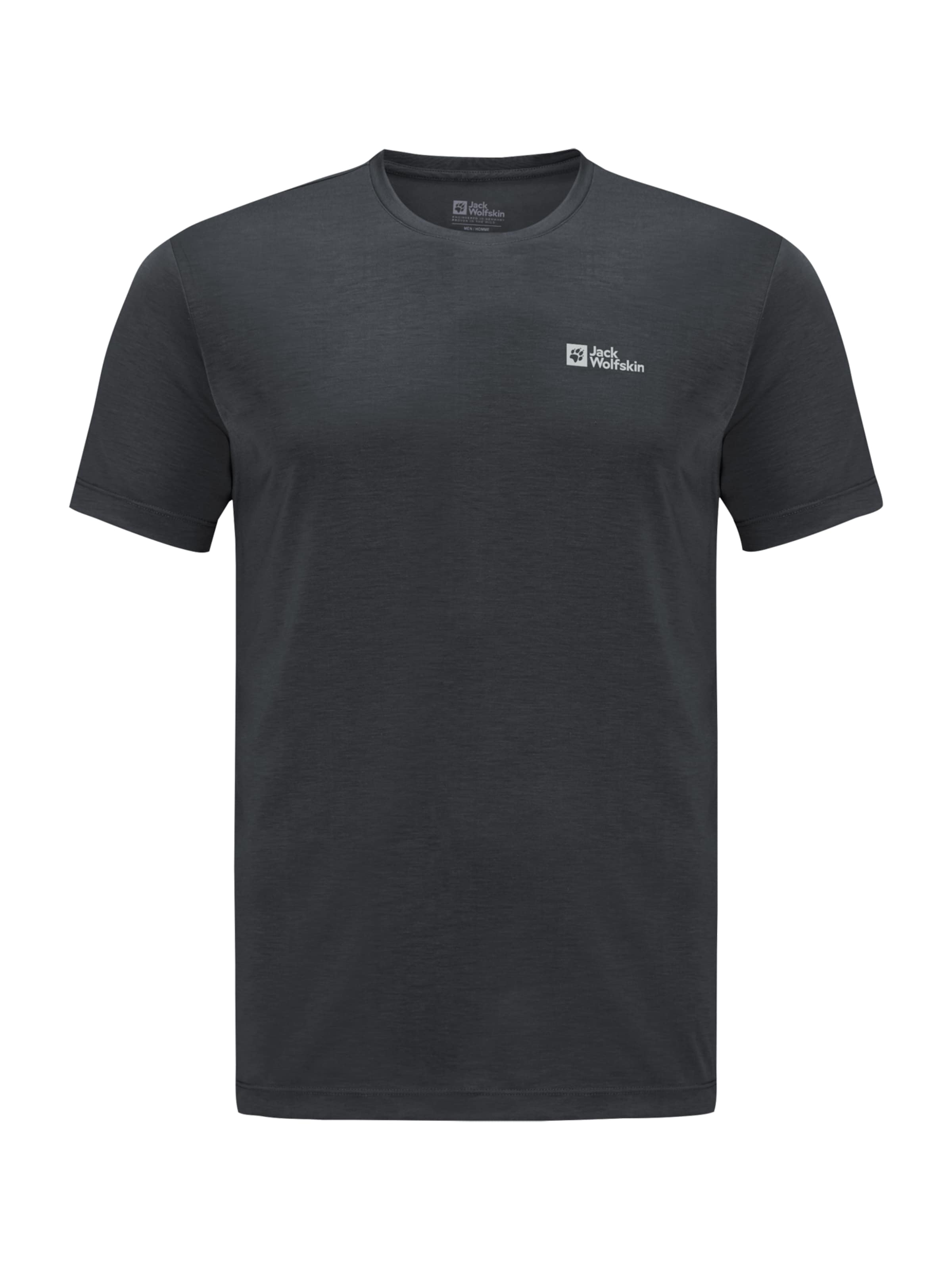 JACK WOLFSKIN Performance Shirt 'Vonnan' in Grey: front