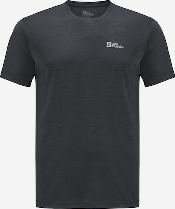 JACK WOLFSKIN Funktionsshirt 'Vonnan' in Grau: Vorderseite