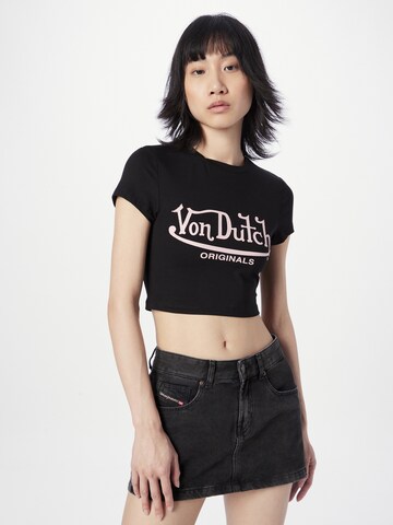 Von Dutch Originals T-shirt 'ARTA' i svart: framsida