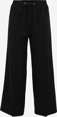 Wide Leg Pantalon à plis Dorothy Perkins Petite en noir : devant