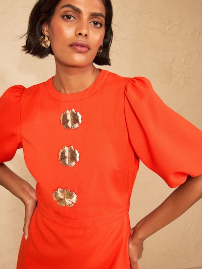 love & roses Vestido en 34 en oro / naranja, Vista del producto