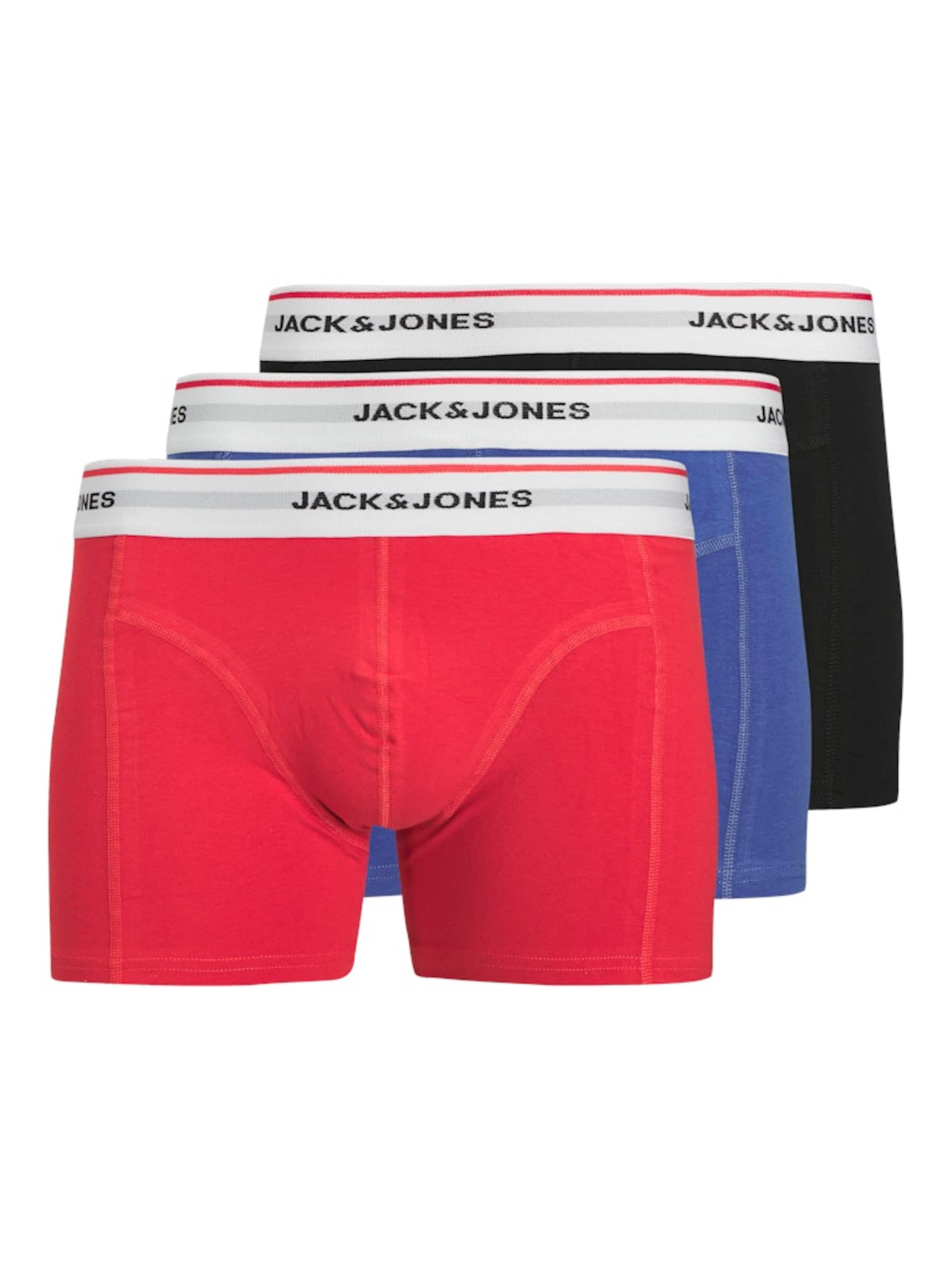 JACK & JONES Boxer shorts 'JACKayden' in Blue / Red / Black / White, Item view