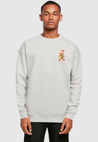Merchcode Sweatshirt 'Christmas Ginger' in Grau: Vorderseite