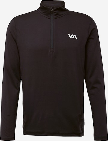 RVCA - Camiseta funcional en negro: frente