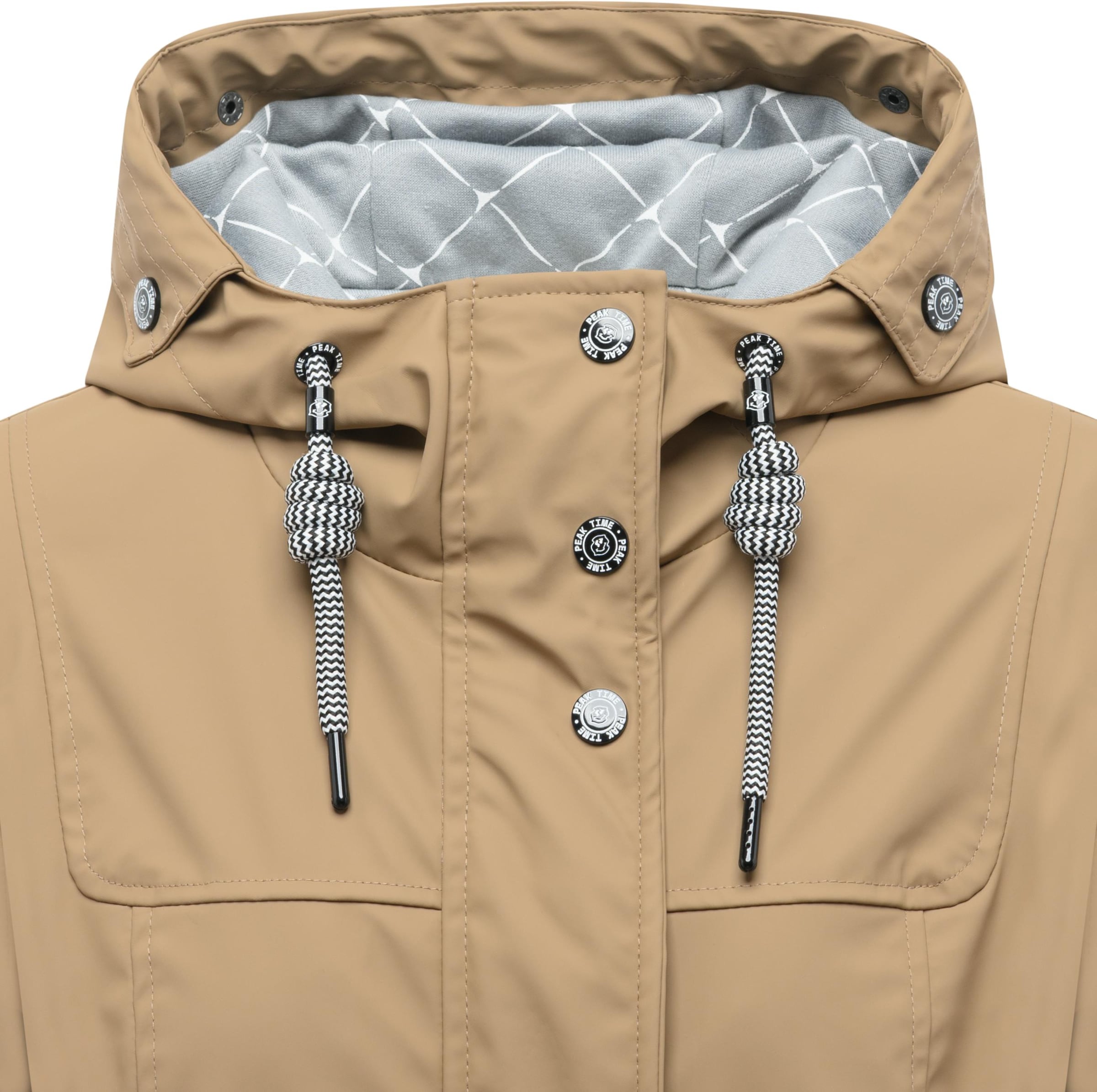 Peak Time Raincoat 'L60042' in Beige