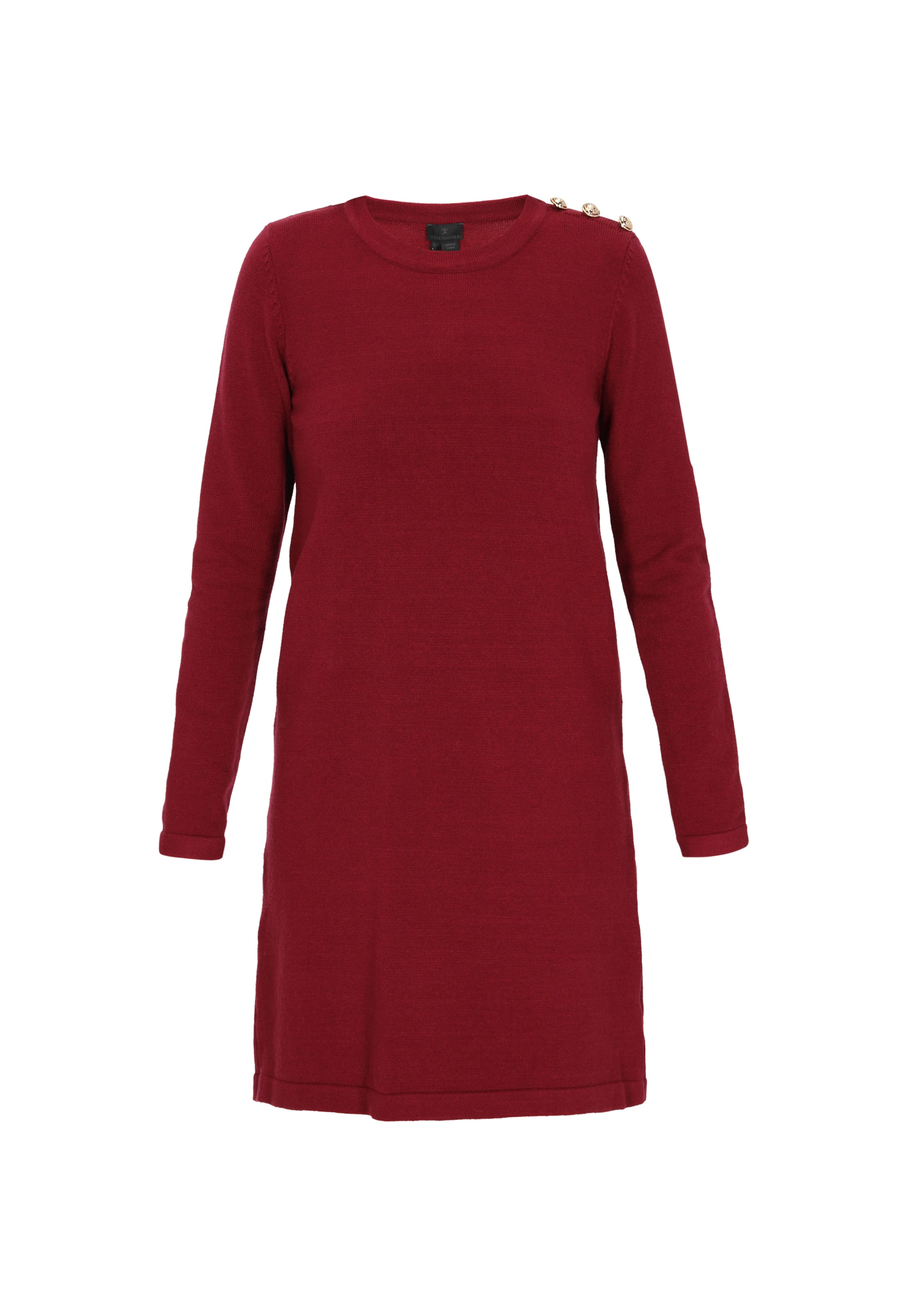 DreiMaster Klassik Pletené šaty 'Classic' - Červená: predná strana