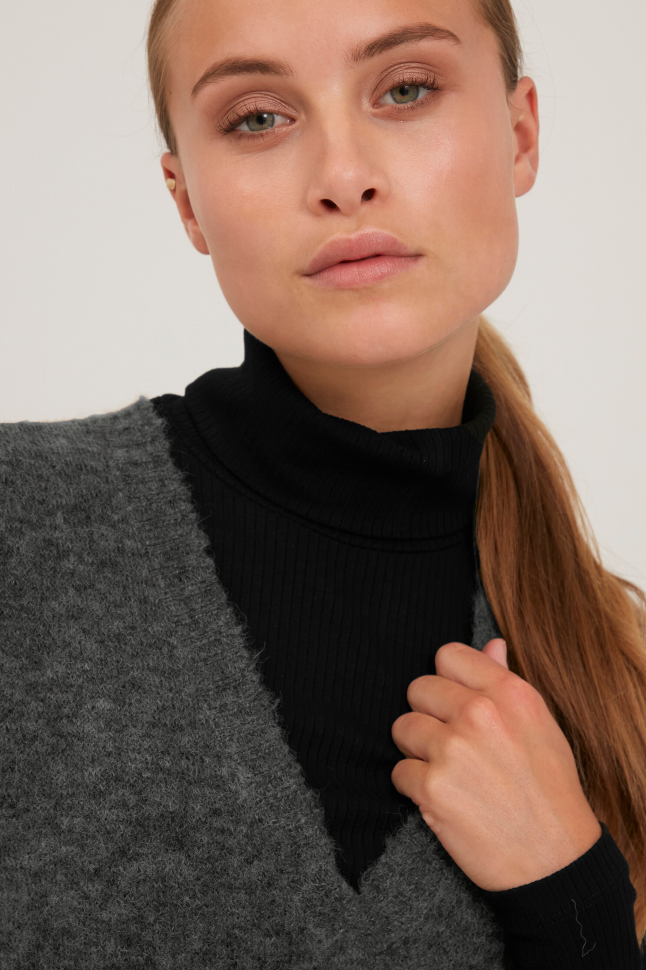 Frauen Pullover & Strick PULZ Jeans Pullunder 'PZASTRID' in Grau - QI07606 Frauen Pullover & Strick PULZ Jeans Pullunder 'PZASTRID' in Grau - QI07606
