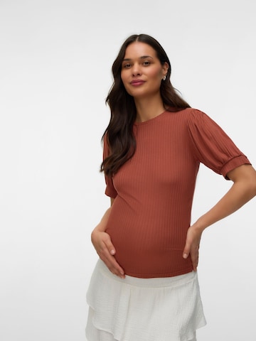 MAMALICIOUS Shirt in Brown: front