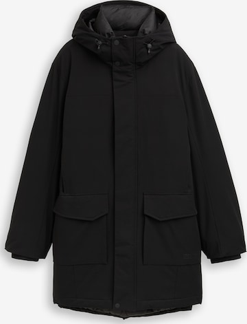 juoda TOM TAILOR DENIM Žieminė parka: priekis